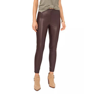Vince Camuto Womens Faux Leather Pull On Leggings Espresso Plus Size 2X 12482